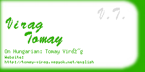 virag tomay business card
